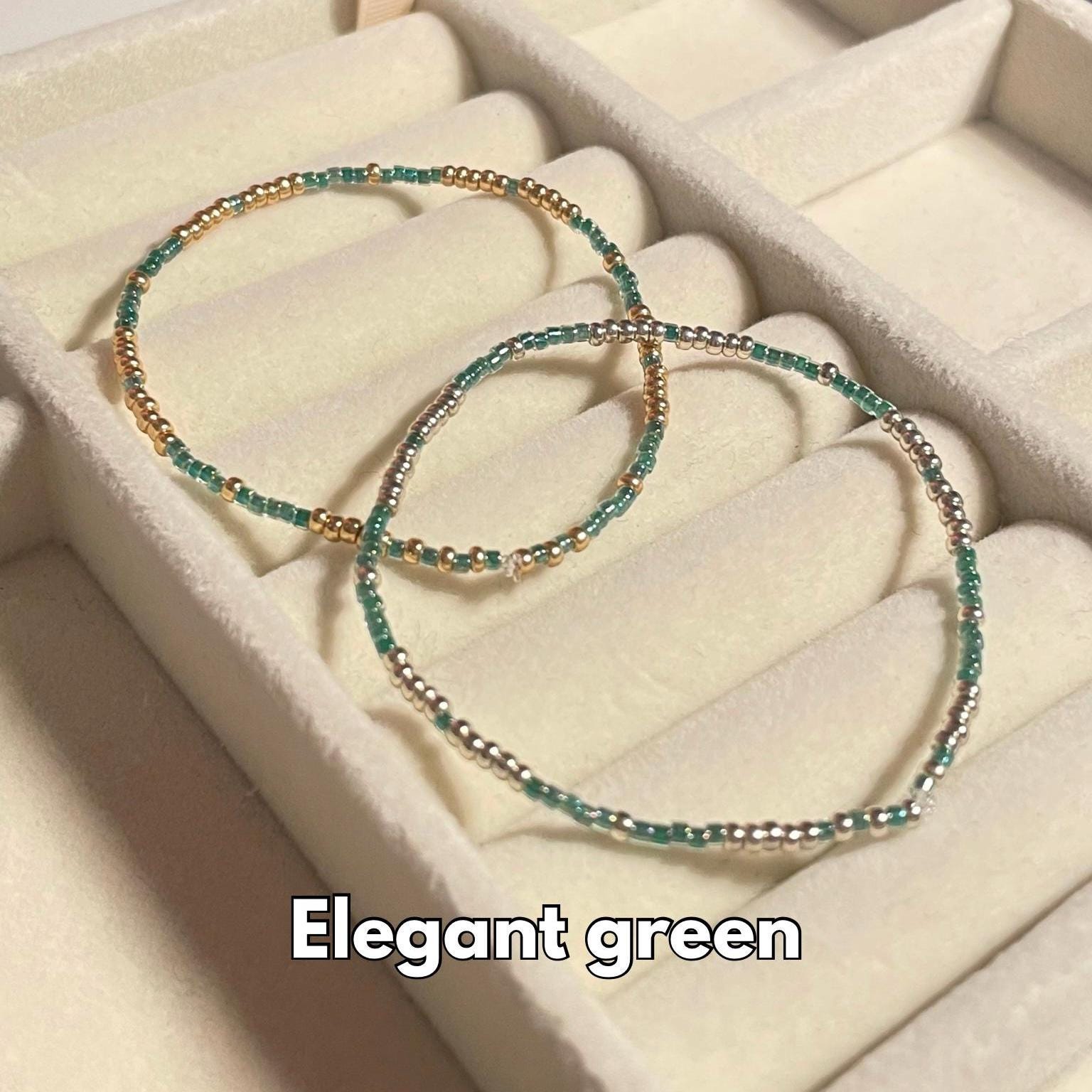 Bracelet stack - green